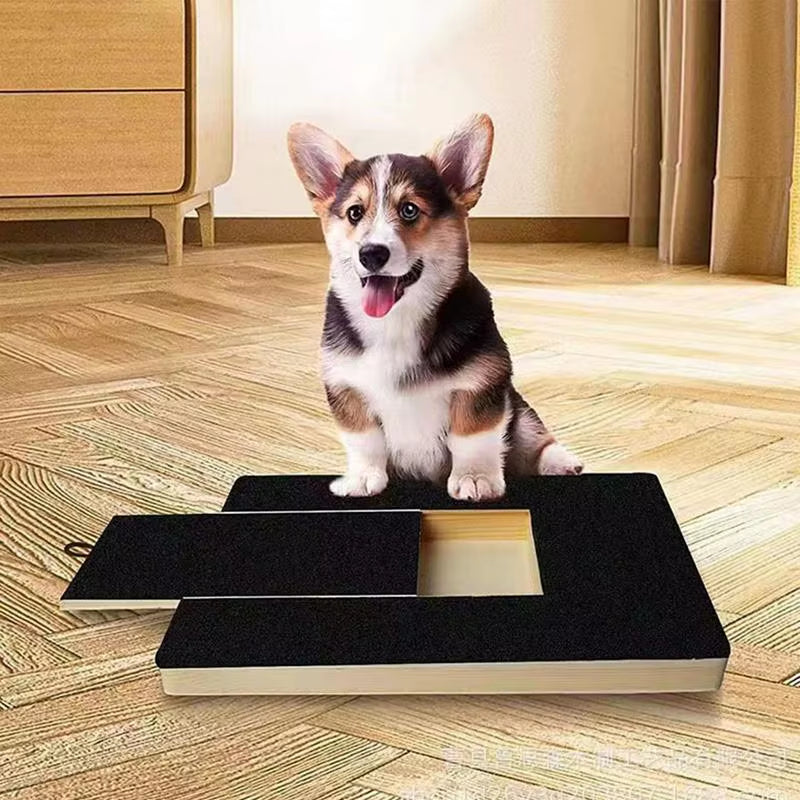 Dog Nail File Board Adjustable Wooden Scratching Board for Nail Trimming Self Scratcher Toy Safe Pet Grooming Accessories