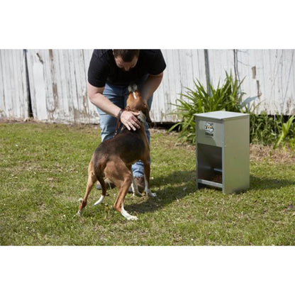 Dry Food Automatic Steel Dog Feeder Chow Hound 25 Pound Capacity