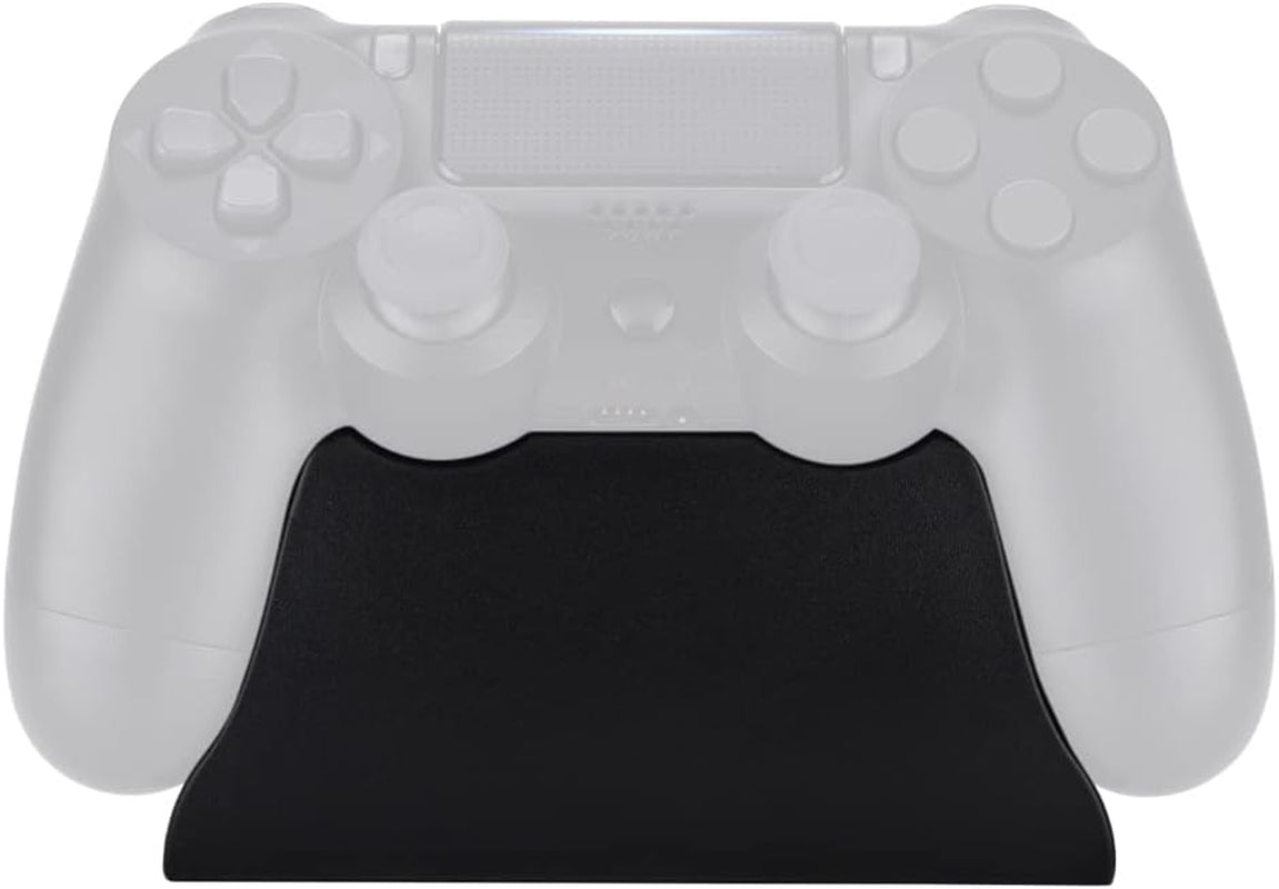 Solid Black Controller Display Stand for PS4 All Model Controllers, Gamepad Accessories Desk Holder for PS4 Slim Pro Controller with Rubber Pads