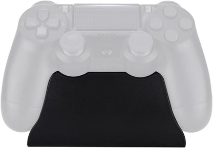 Solid Black Controller Display Stand for PS4 All Model Controllers, Gamepad Accessories Desk Holder for PS4 Slim Pro Controller with Rubber Pads