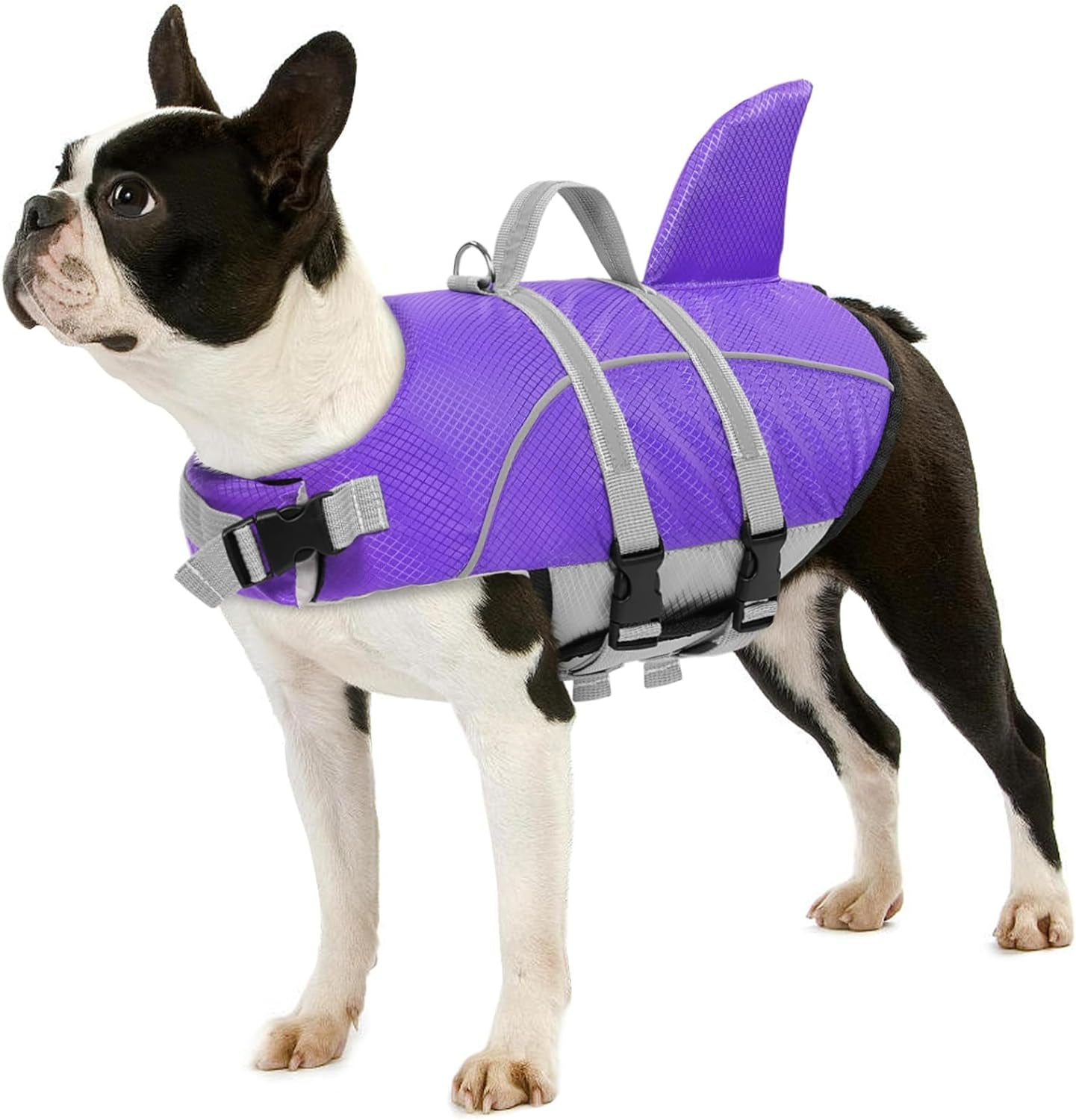 Dog Life Vest Swimming, Small Dog Life Jacket, High Flotation Dog Swim Vest with Rescue Handle, Reflective Dog Swimming Vest Swimsuit, Dog Life Preserver for Small Medium Dogs