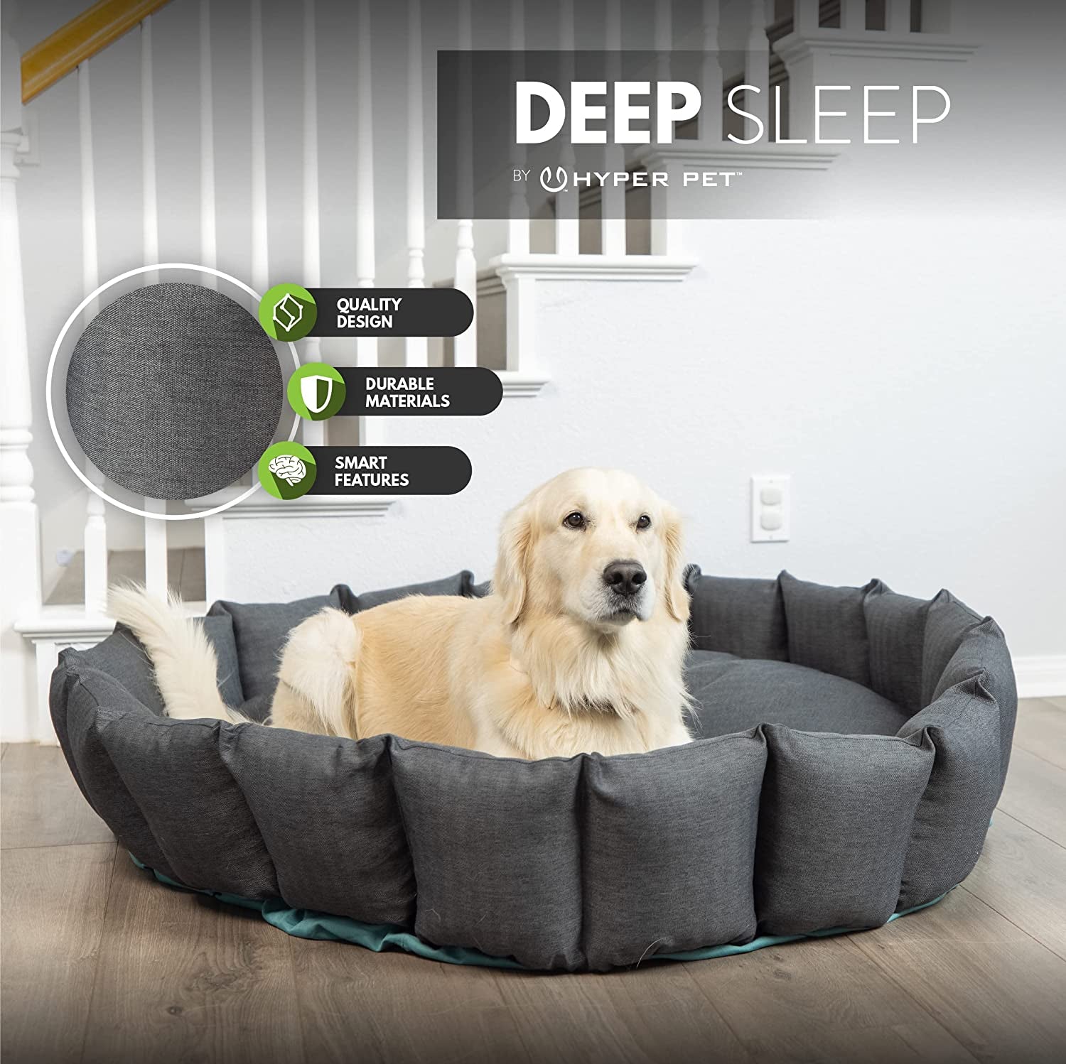 'S Deep Sleep Deluxe Durable Dog Bed (Donut Dog Bed, Durable Dog Bed & Washable Dog Bed-Large Dog Bed, X-Large Dog Bed, and Calming Dog Bed) X-LARGE: 48"X48"X10"